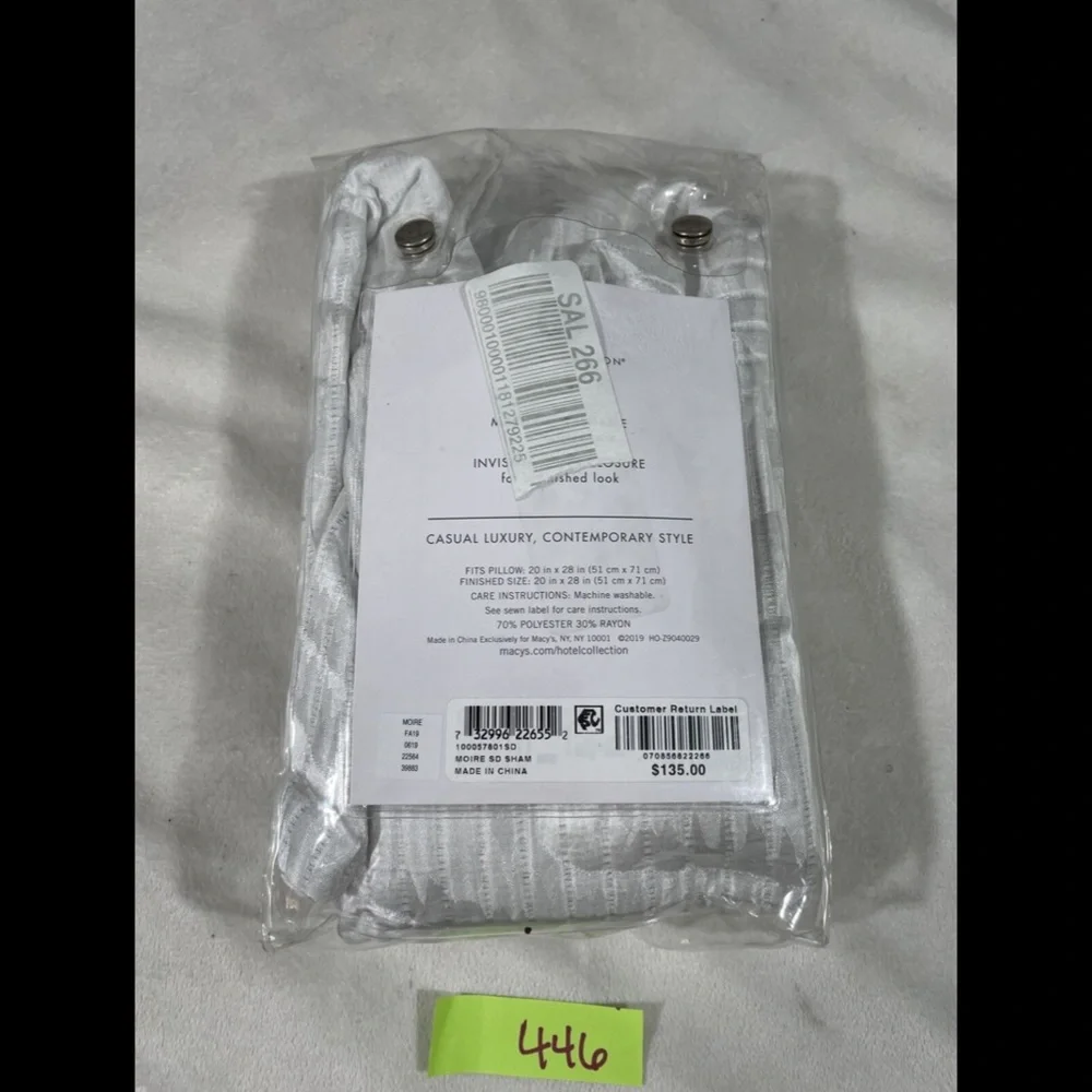 NIB Hotel Collection Moire (1) Standard Pillow Sham‎